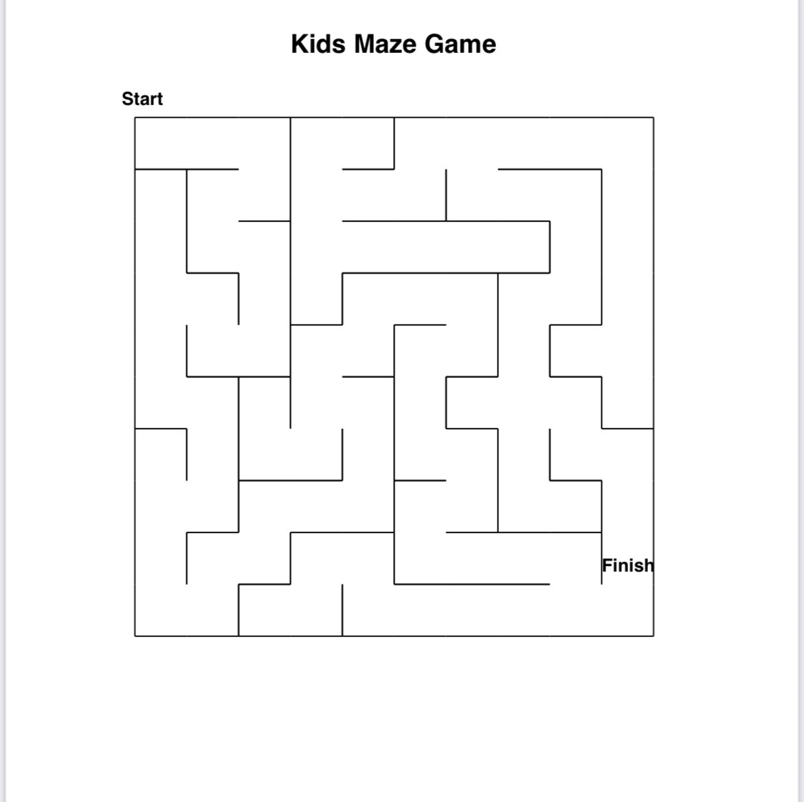 kids mazes by chat gpt theunpoularmom.com